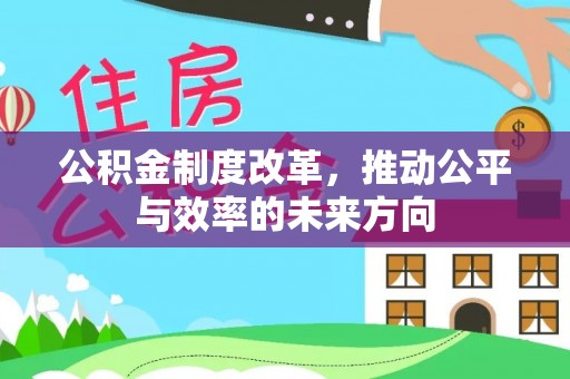 甲仙公积金制度改革，推动公平与效率的未来方向