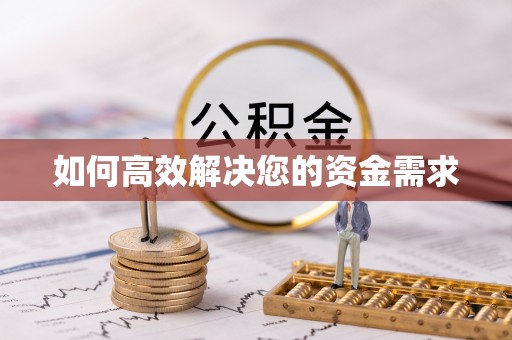 甲仙如何高效解决您的资金需求